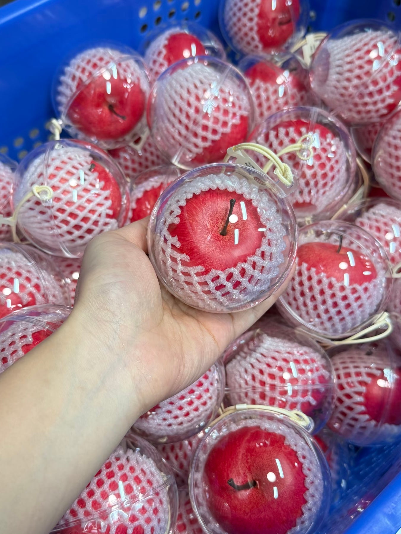 BerryEDC-Red handmade apple pendant【SIZE 5CM-With protective shell】