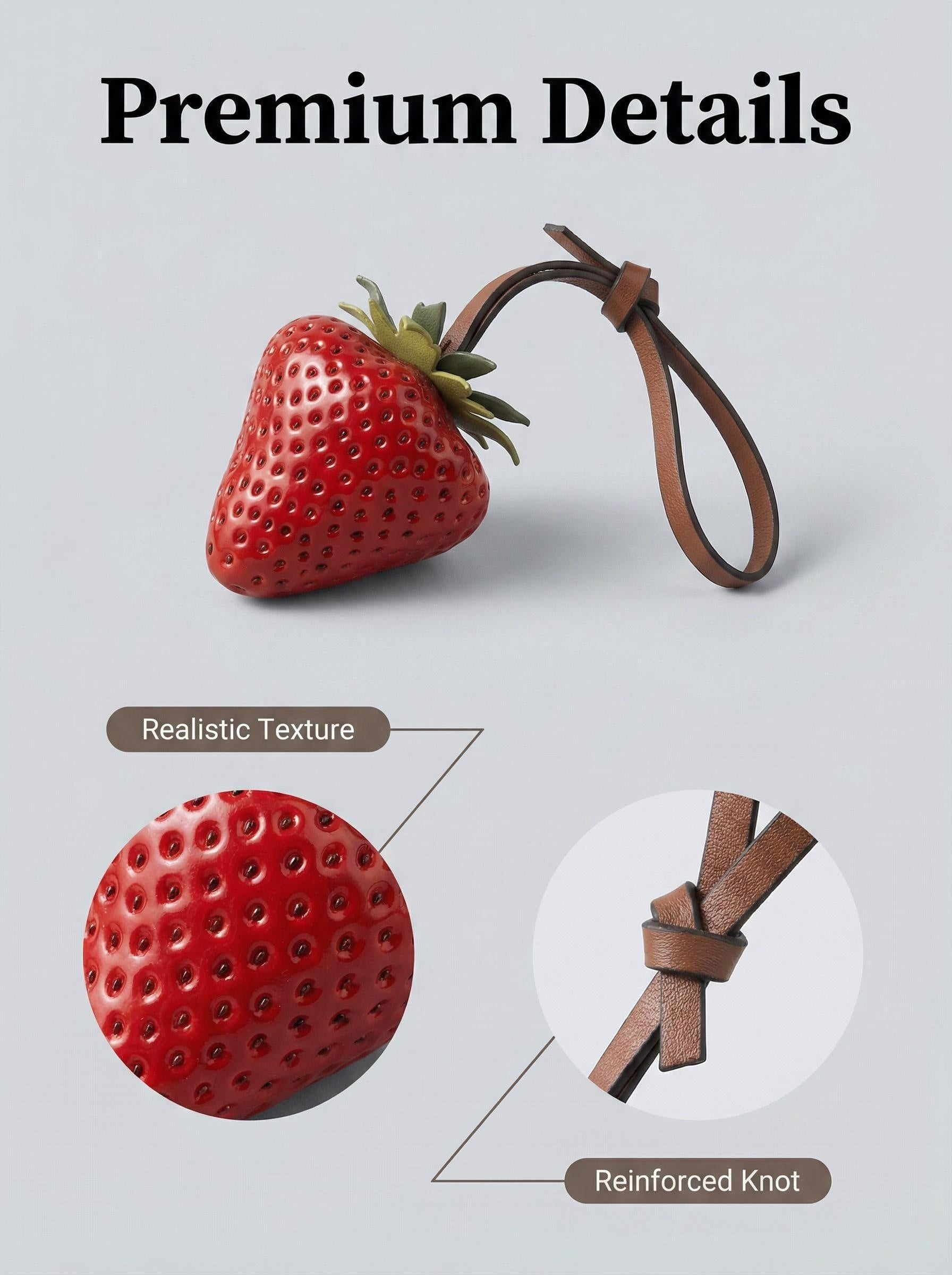 BerryEDC-Red handmade strawberry pendant【2pcs/4pcs/6pcs】