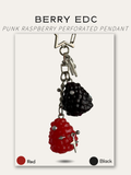 Punk Raspberry Perforated - Handmade Pendant