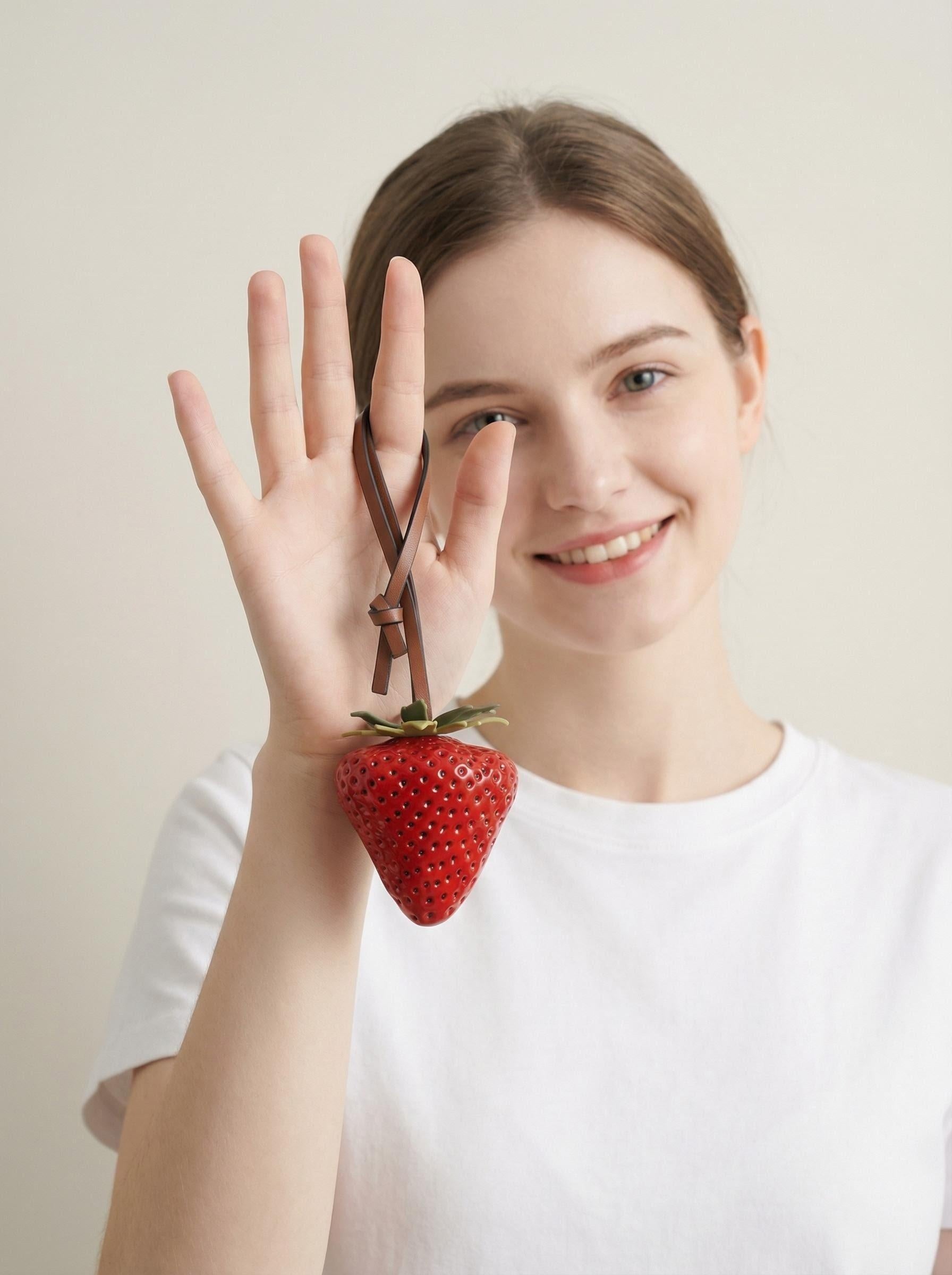 BerryEDC-Red handmade strawberry pendant【2pcs/4pcs/6pcs】
